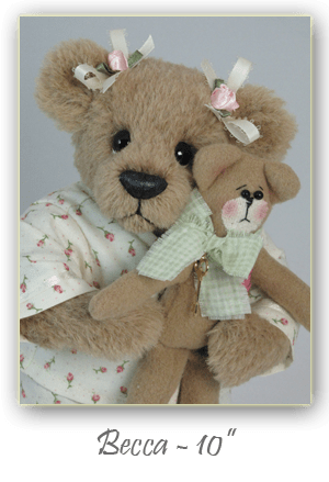 Becca-hand crafted 10 inch alpaca artist bear