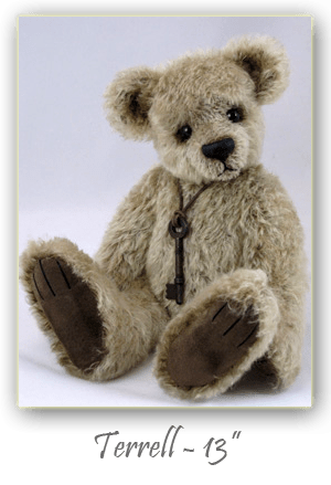 Terrell-hand crafted 13 inch mohair artist bear