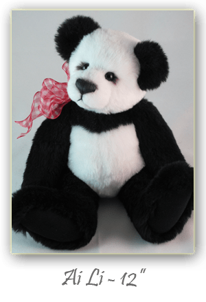 Ai Li-hand crafted 12 inch plush synthetic artist bear